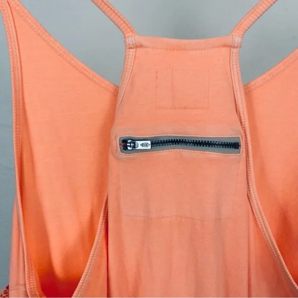 NWT FP Movement - Free People Hot Shot Onesie - Melon/Papaya - Size XS - Picture 7 of 8